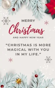 Romantic Merry Christmas Wishes Text