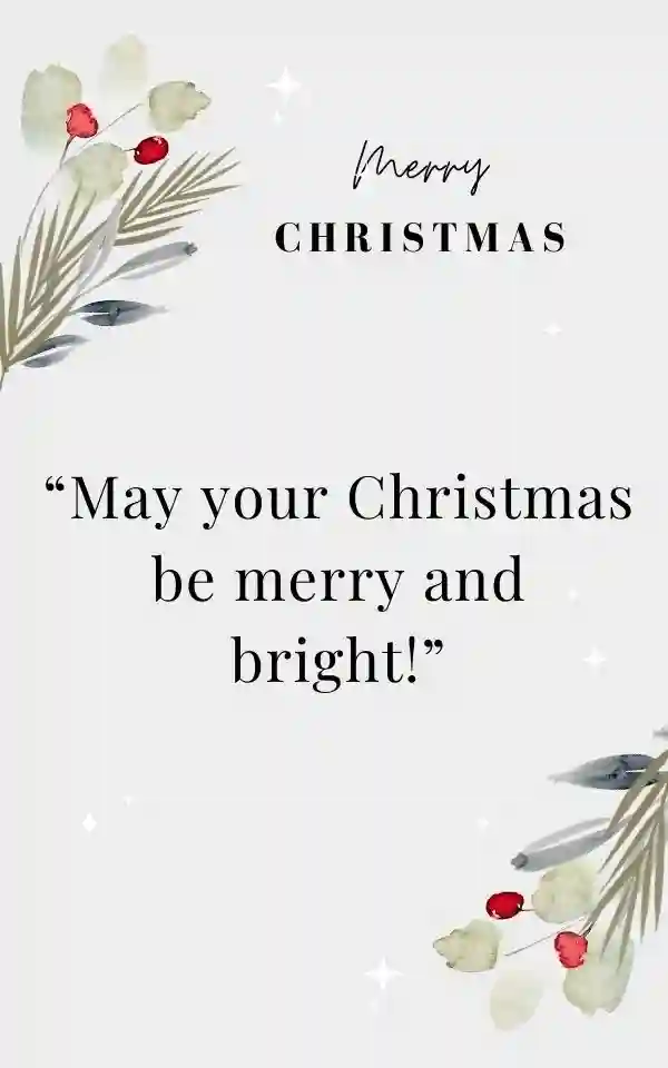 Short Merry Christmas Wishes Text