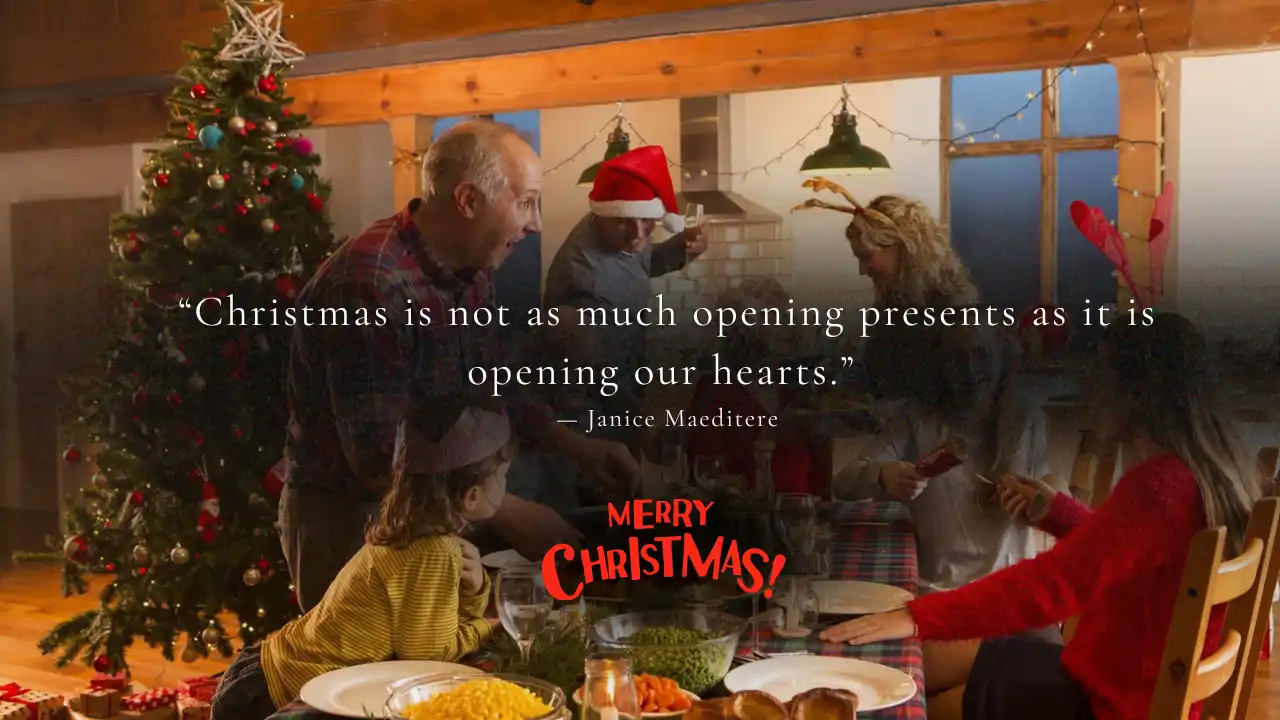 Christmas wallpaper 2026 - family gathering HD background