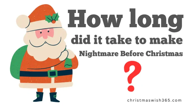 How long did it take to make Nightmare Before Christmas
