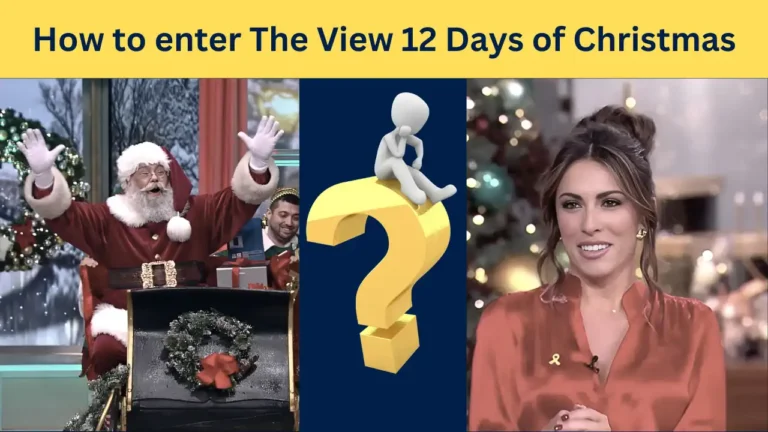 How to enter The View 12 Days of Christmas